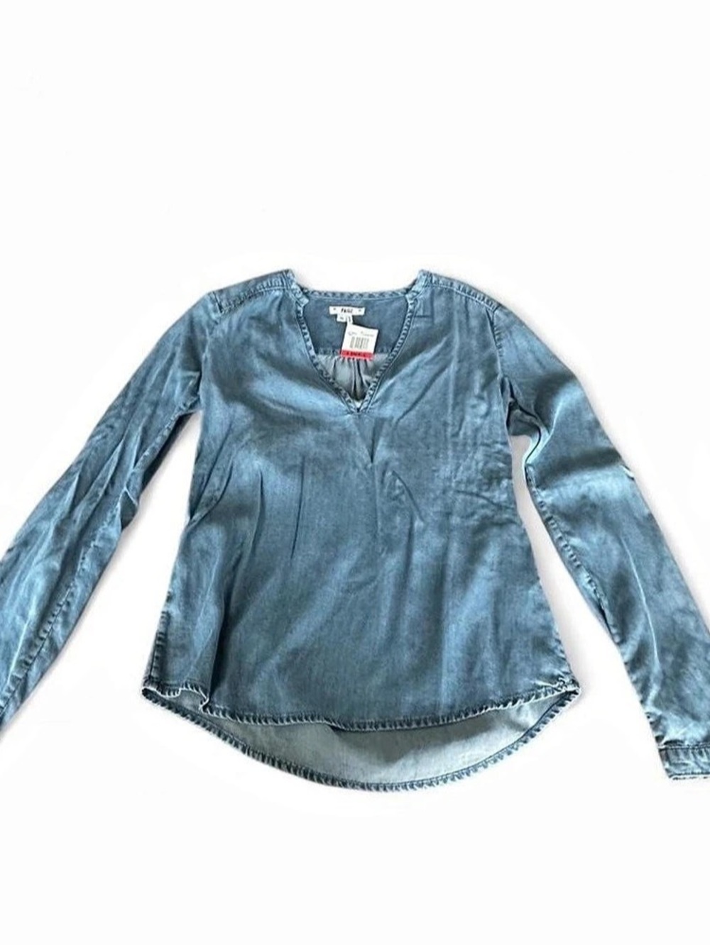 Paige Denim Long Sleeve Top Blue Size XS NWT
